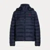 Polo Ralph Lauren Water-resistant Packable Hooded Jacket In Blue