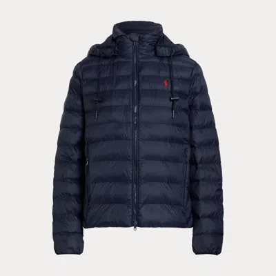 Polo Ralph Lauren Water-resistant Packable Hooded Jacket In Blue