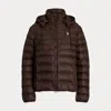 Polo Ralph Lauren Water-resistant Packable Hooded Jacket In Brown