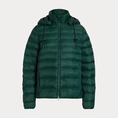 Polo Ralph Lauren Water-resistant Packable Hooded Jacket In Green