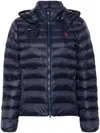 Polo Ralph Lauren Water-resistant Packable Puff Hooded Jacket In Blue