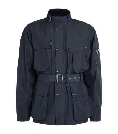 Polo Ralph Lauren Waterproof Belted Jacket In Navy
