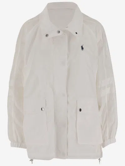 Polo Ralph Lauren Waterproof Jacket In White