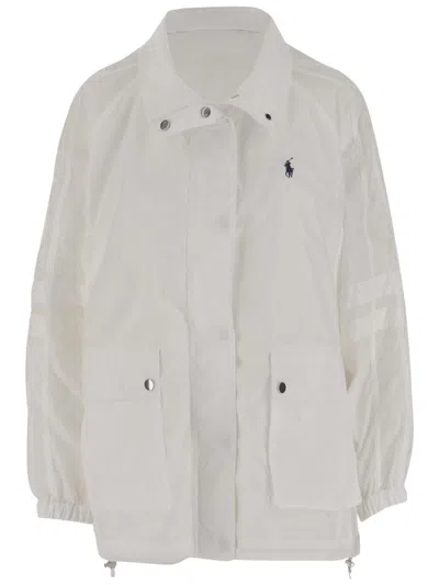 Polo Ralph Lauren Waterproof Jacket With High Collar And Multi-pocket Design