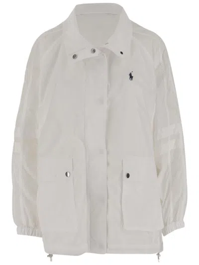 Polo Ralph Lauren Waterproof Jacket With High Collar And Multi-pocket Design