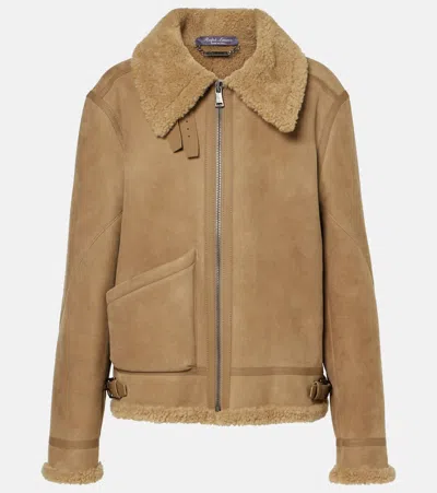 Polo Ralph Lauren Watson Merino Shearling Jacket In Truffle