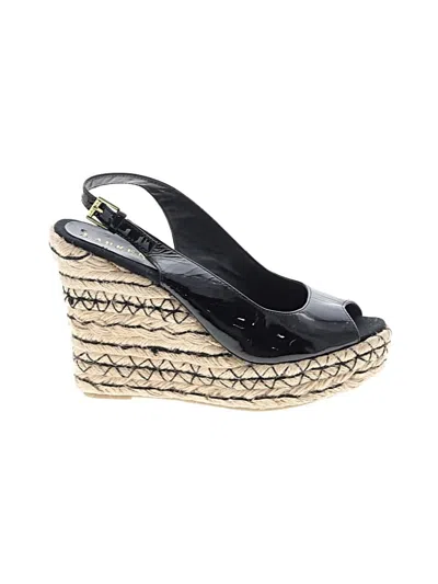 Pre-owned Polo Ralph Lauren Wedges In Black