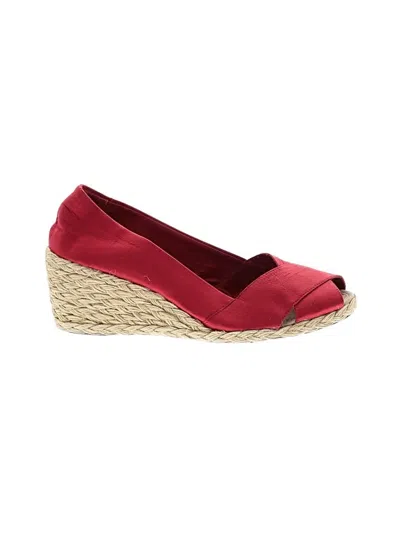 Pre-owned Polo Ralph Lauren Wedges In Red