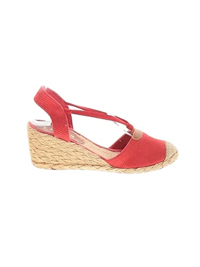 Pre-owned Polo Ralph Lauren Wedges In Red
