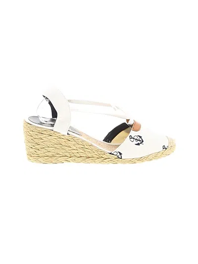 Pre-owned Polo Ralph Lauren Wedges In White
