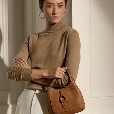 Polo Ralph Lauren Welington Calfskin Mini Shoulder Bag In Rl Gold