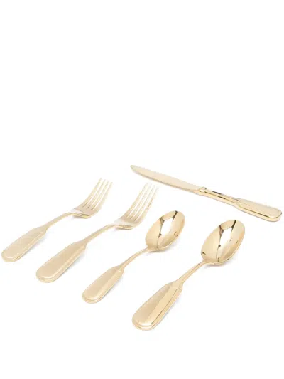 Polo Ralph Lauren Wentworth Flatware (set Of Five) In Gold