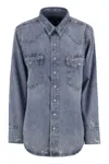 Polo Ralph Lauren Western Shirt In Irregular Denim