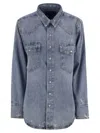 Polo Ralph Lauren Western Shirt In Irregular Denim