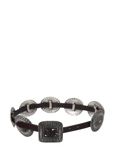 Polo Ralph Lauren Western Style Belt In Brown