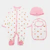 Polo Ralph Lauren Baby Girls Floral Cotton 3-piece Gift Set In Pink