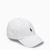 Polo Ralph Lauren White Baseball Cap With Horsebit Embroidery In Cotton Man