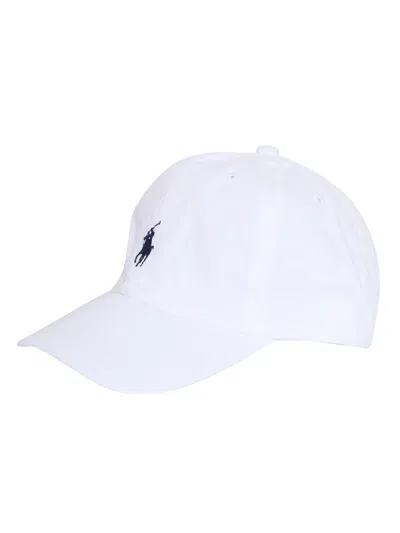 Polo Ralph Lauren White Baseball Hat In Bianco