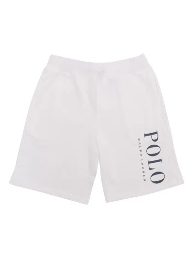 Polo Ralph Lauren White Bermuda With Logo