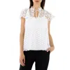 Polo Ralph Lauren White Broderie Anglaise Blouse