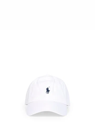 Polo Ralph Lauren White Chino Embroidery Cap