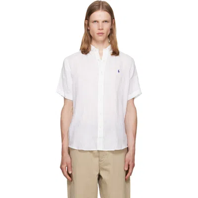 Polo Ralph Lauren White Classic Fit Linen Shirt