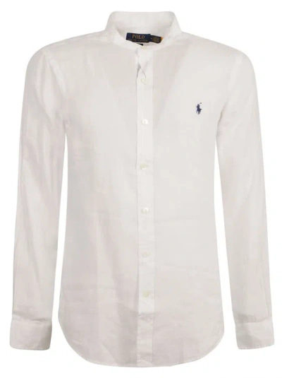 Polo Ralph Lauren White Collarless Shirt