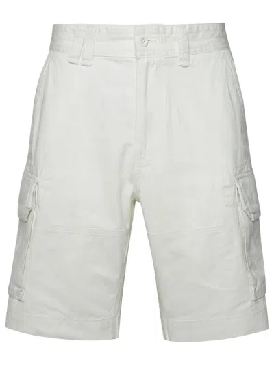 Polo Ralph Lauren Logo-patch Cargo Shorts In White