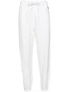 Polo Ralph Lauren White Cotton Blend Joggers In White
