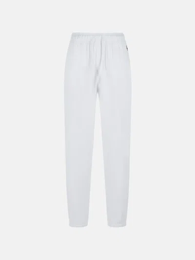 Polo Ralph Lauren White Cotton Blend Pants