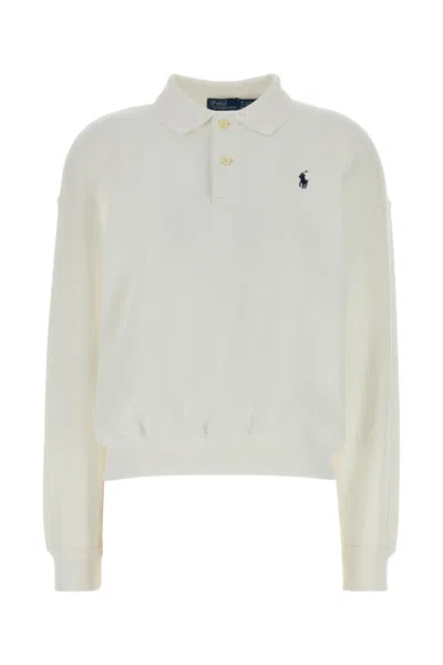Polo Ralph Lauren White Cotton Blend Polo Shirt