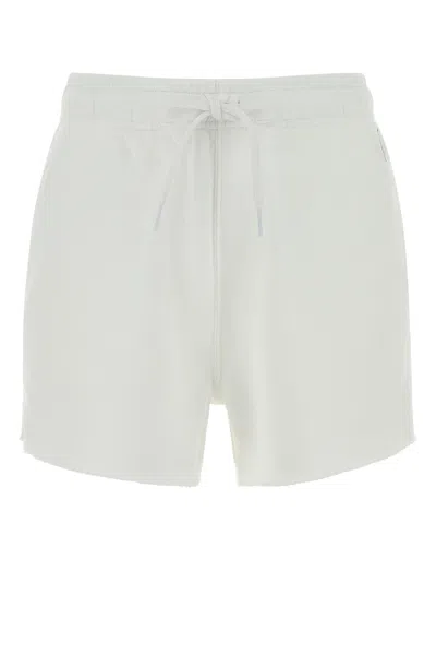Polo Ralph Lauren White Cotton Blend Shorts