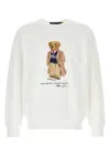 Polo Ralph Lauren Felpa In Misto Cotone Bianco  Uomo In White