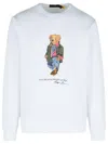 Polo Ralph Lauren White Cotton Blend Sweatshirt In White