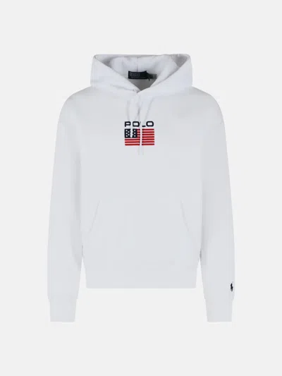 Polo Ralph Lauren White Cotton Blend Sweatshirt