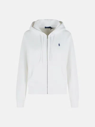 Polo Ralph Lauren White Cotton Blend Sweatshirt