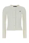 Polo Ralph Lauren White Cotton Cardigan In White