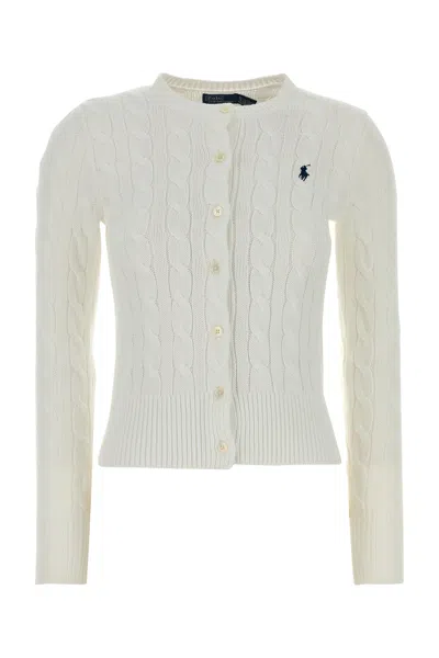 Polo Ralph Lauren White Cotton Cardigan