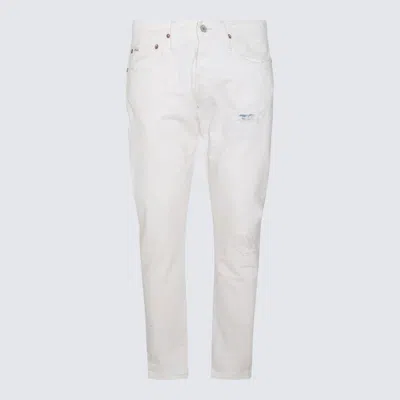 Polo Ralph Lauren White Cotton Denim Jeans In Glengate V2