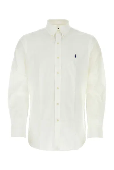 Polo Ralph Lauren White Cotton Elastane Sport Shirt