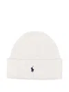 Polo Ralph Lauren White Cotton Hat  In White