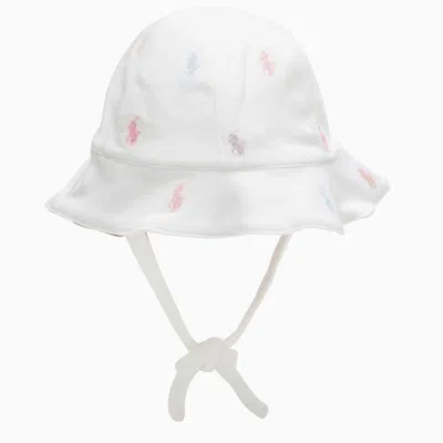 Polo Ralph Lauren White Cotton Hat With Logos