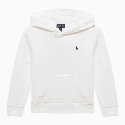 Polo Ralph Lauren White Cotton Hoodie