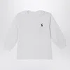 Polo Ralph Lauren White Cotton Jersey With Logo In White
