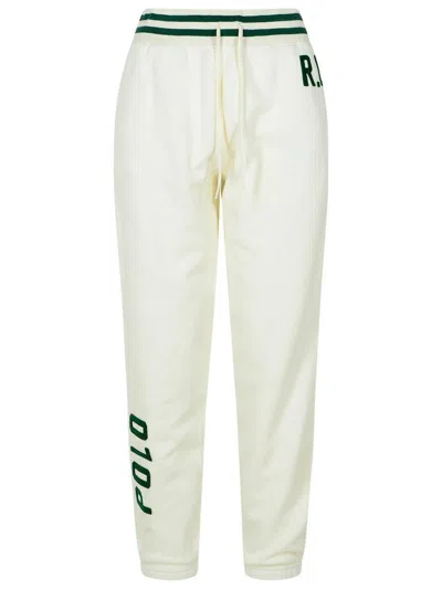 POLO RALPH LAUREN POLO RALPH LAUREN WHITE COTTON JOGGERS