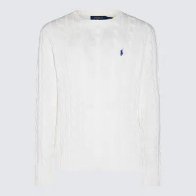 Polo Ralph Lauren White Cotton Knitwear