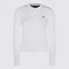 Polo Ralph Lauren Cable-knit Cotton Crewneck Cardigan Clothing In White