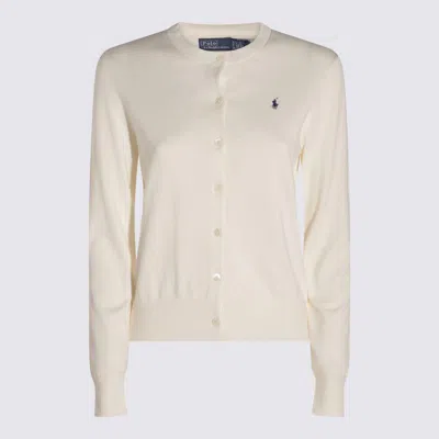 Polo Ralph Lauren White Cotton Knitwear In Collection Cream