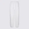 Polo Ralph Lauren White Cotton Blend Joggers In White