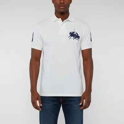 Pre-owned Polo Ralph Lauren White Cotton Pique Custom Fit Polo T-shirt S
